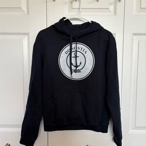 Navy Blue Hoodie with Anchor